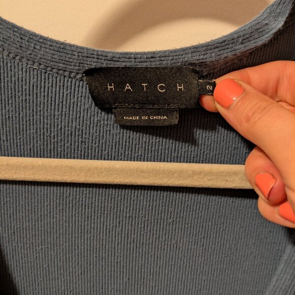 Hatch Softest Rib Nursing Dress 2 medium denim blue - Picture 6 of 8